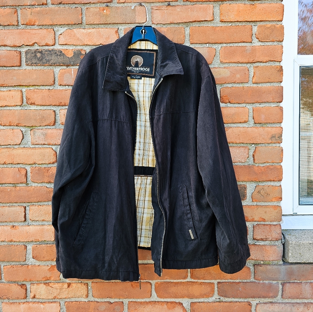 VTG Weatherproof Unisex Waterproof Microsuede Jacket – XL